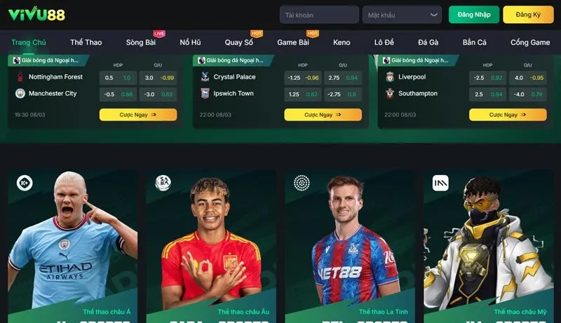 Vivu88 mang lại trải nghiệm cược kèo rung an toàn, xanh chín