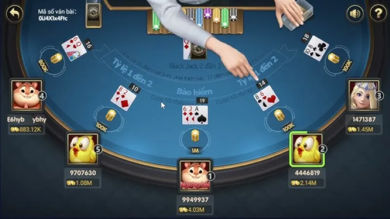 Game bài Xì Dách Vivu88