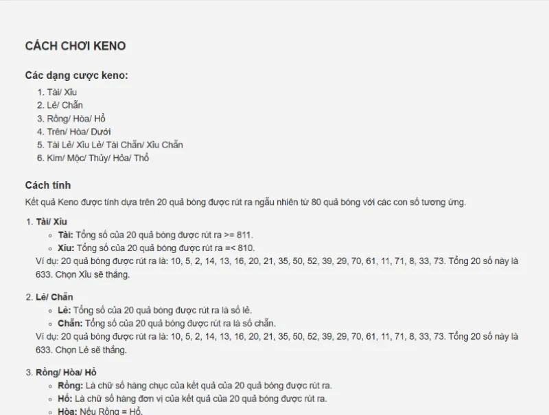 Keno Siêu Tốc Vivu88