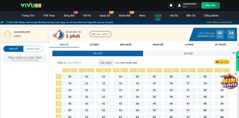 lô đề đổi thưởng vivu88