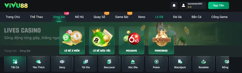 lô đề đổi thưởng vivu88
