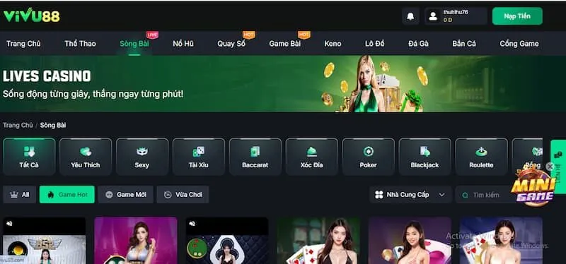 sảnh live casino là gì?