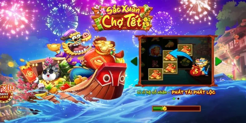 Nổ hũ Sắc xuân chợ tết | Cơn sốt game nổ hũ đổi thưởng 2025