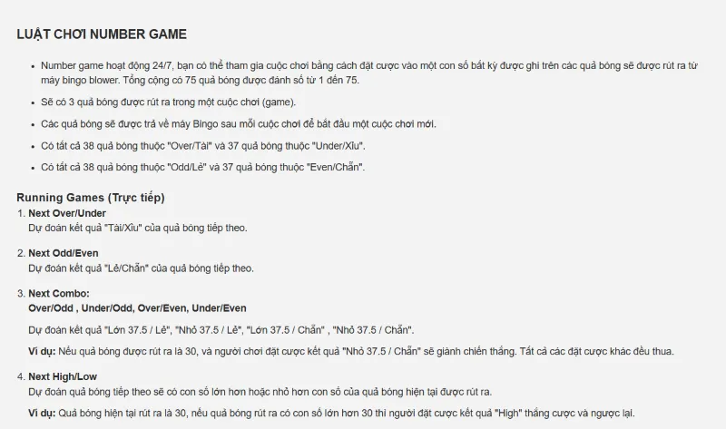 Quay số Number Game Vivu88