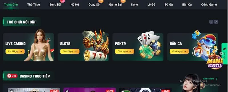 Sản phẩm cá cược của Vivu88