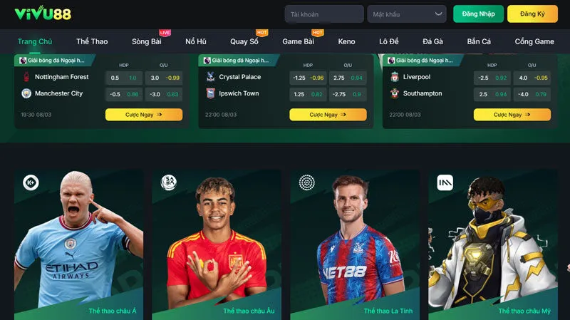 Vivu88 là nhà cái bóng đá uy tín top đầu trên thị trường
